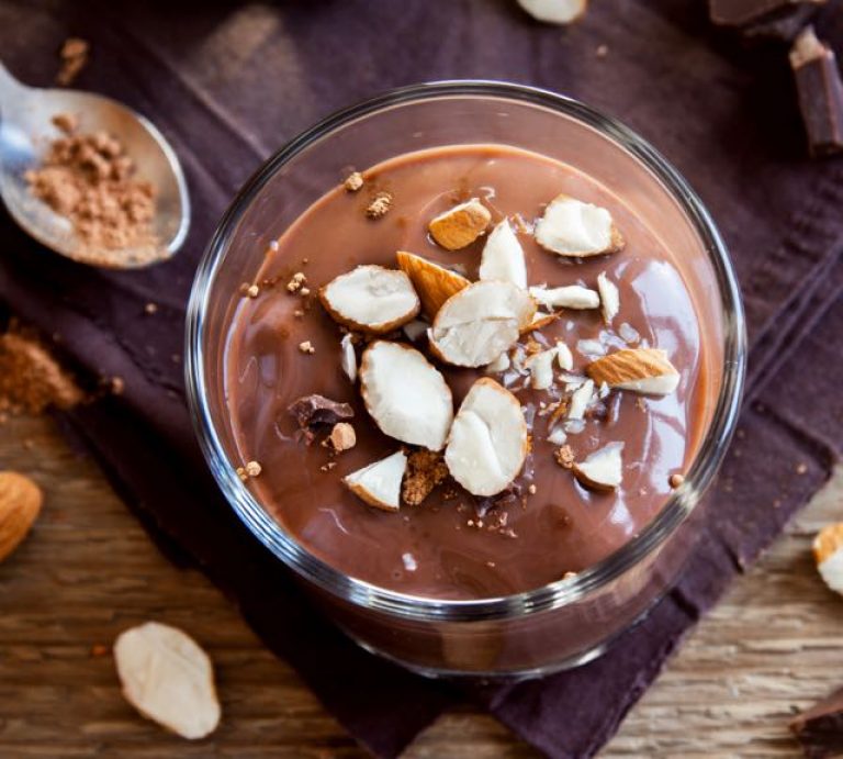 chocolate protein nut pudding