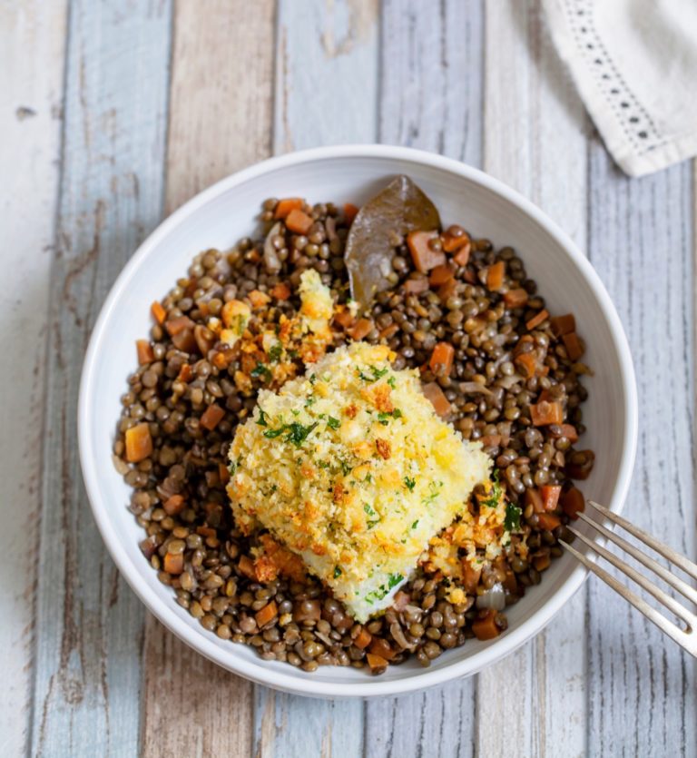 Cod with puy lentils (1)