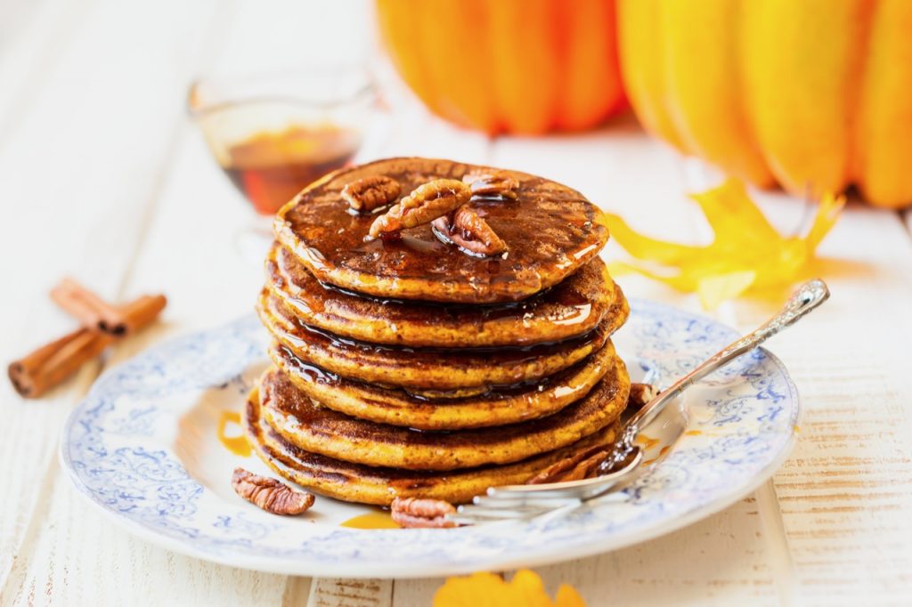 Pumpkin Peanut Butter Pancakes