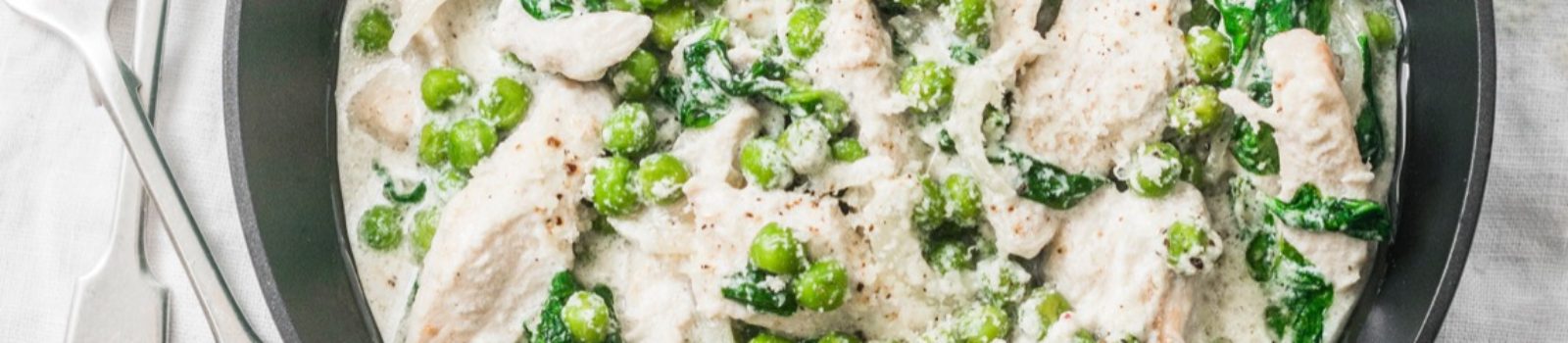 shredded chicken and peas and kale (1)
