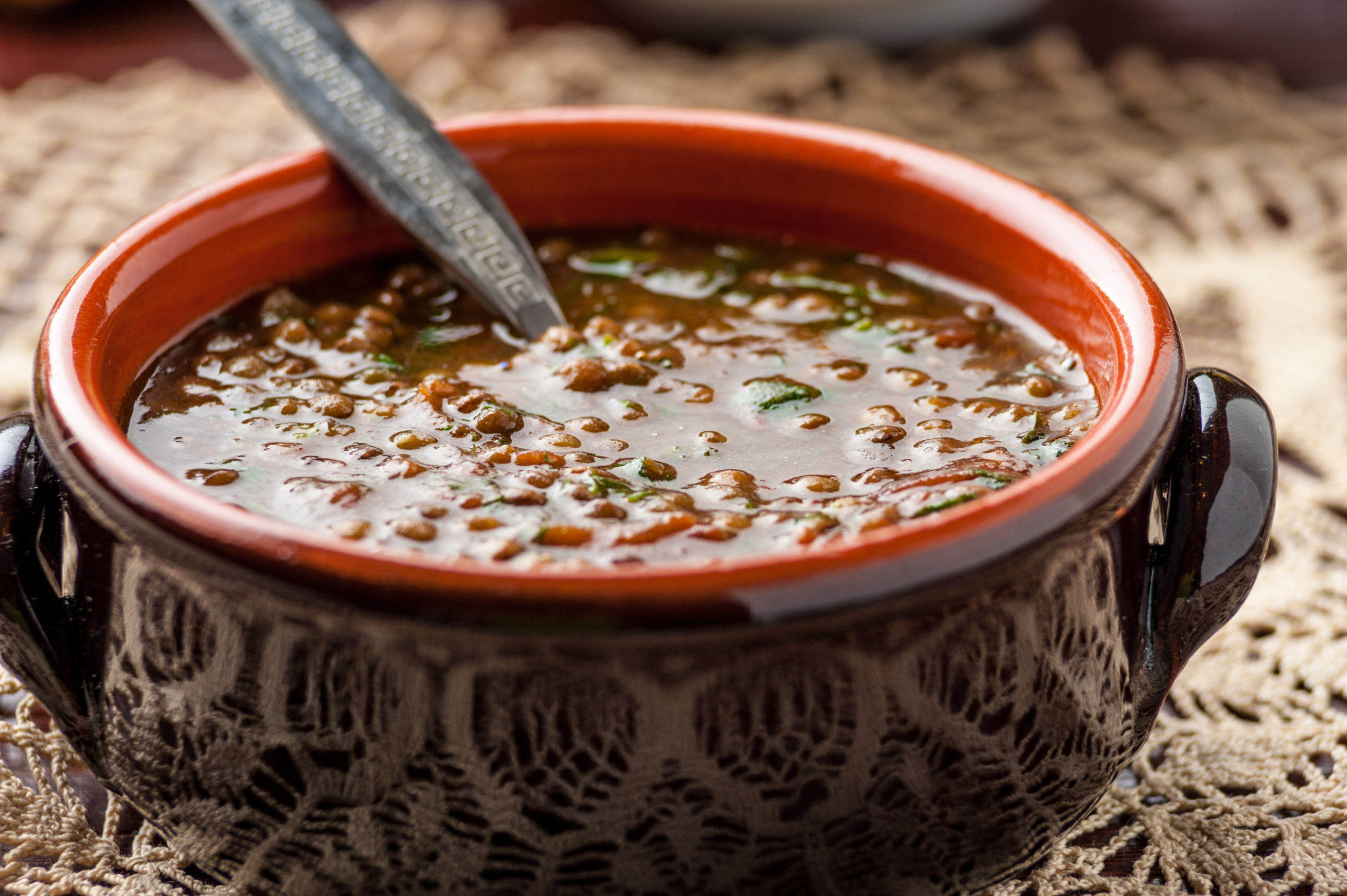 chilli lentil onepot